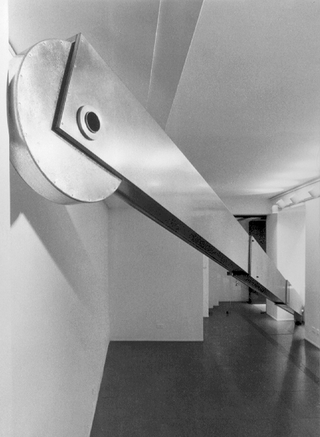 Telescopico, Installazione alla mostra
Umberto Cavenago, 1991
Galleria Transepoca Milano; dal 13.3.1991 al 23.3.1991
A cura di Giancarla Zanutti