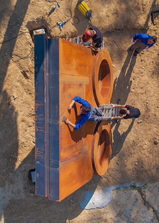 Centrifugo, Installation with Andrea, Michele, Saule e Morgan Rebuzzi., Photo © Francesco Mazzei