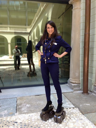 A prova di scemo (autoritratto), Portrait of Carola on roller skates, Photo © Luca Scarabelli